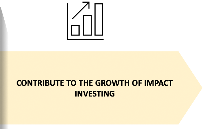 CONTRIBUTE TO THE GROWTH OF IMPACT INVESTING